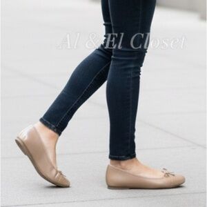 DV by Dolce Vita Moxy Nude Beige Patent Ballet Vegan Flats Women’s Size 6.5 NIB